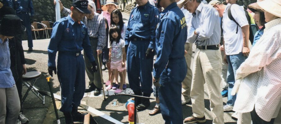 玉川学園町内会　玉林台支部では今年もスタンドパイプ訓練を行いました