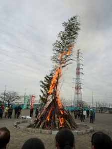 2017年2月町内会だより　どんど焼きが開催されました